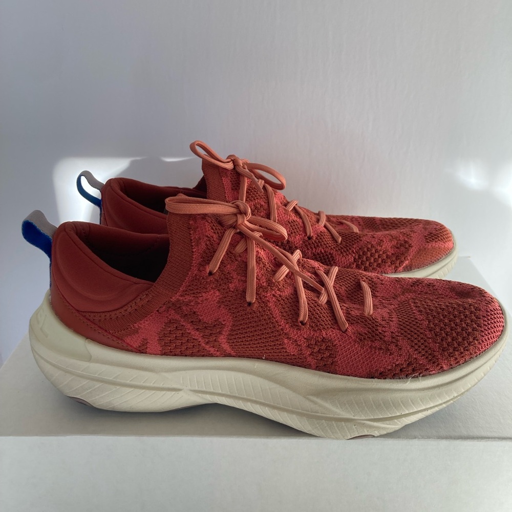 Sorel Women’s Explorer Blitz Stride Lace Sneaker in Warp Red, Chalk